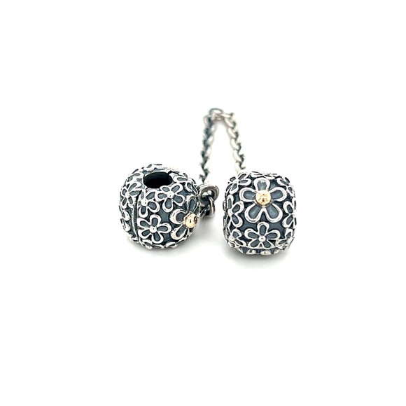 Pandora Two-Tone Daisy Safety Chain - Picture 1 of 3